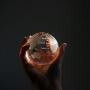 Crystal Award Trophy with custom print