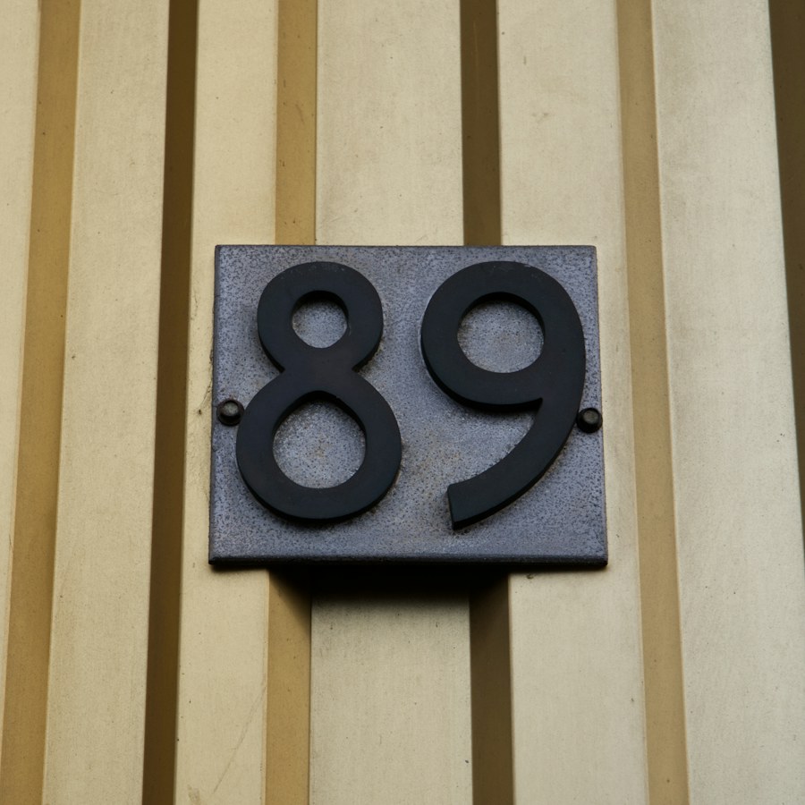 House Number Plate with custom print