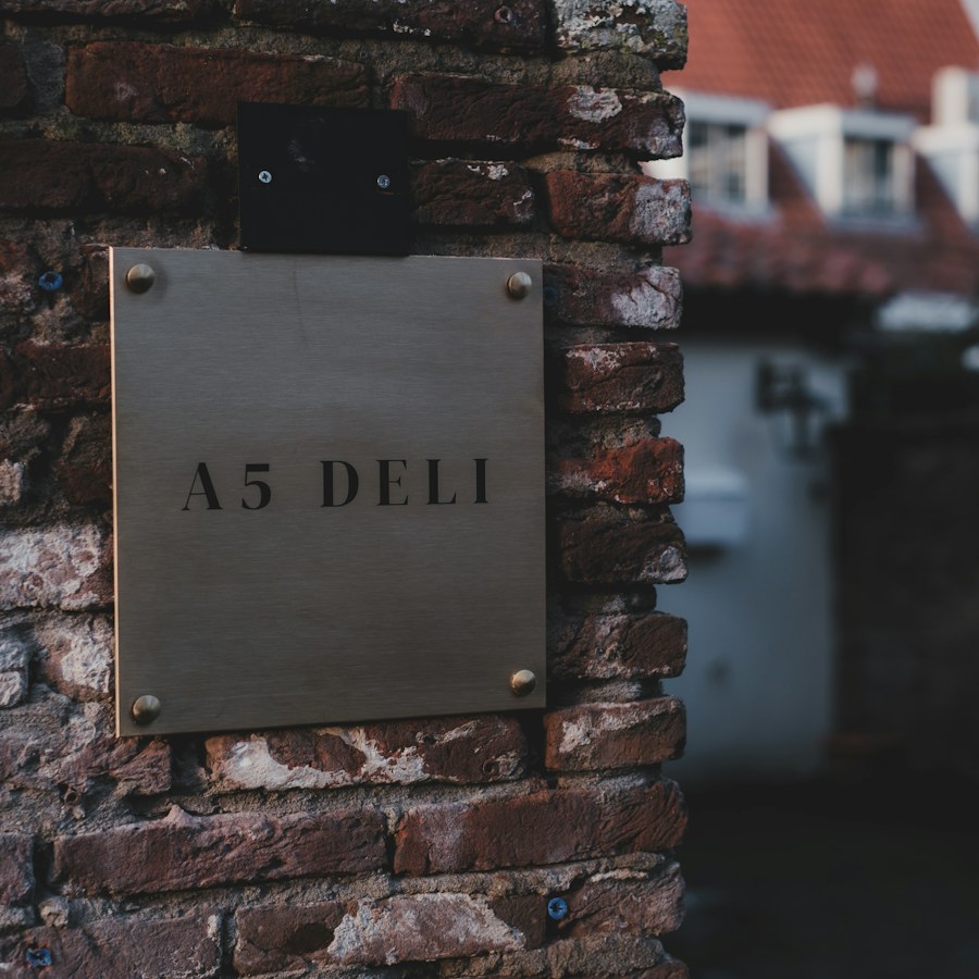 Metal Logo Plate with custom print