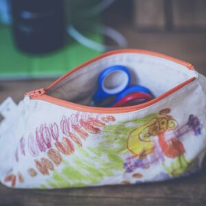Printed pencil pouch
